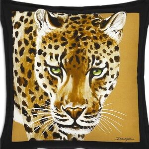 Dolce&Gabbana Casa Leopard Canvas Cushion,